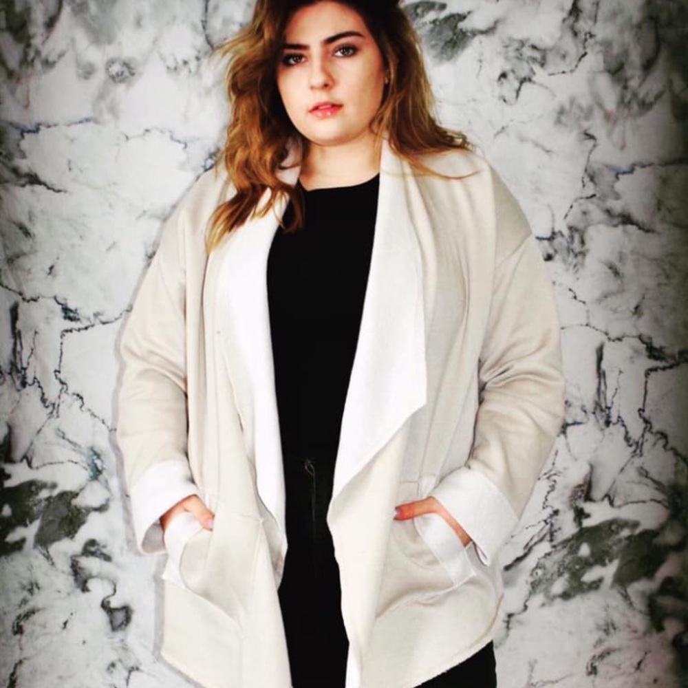 Oatmeal colored cardigan/jacket Multiple sizes